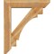 Ekena Millwork Merced Slat Rough Sawn Bracket w/ Offset Brace, Western Red Cedar, 8"W x 38"D x 44"H BKT0806X38X44MRC06RWR - alternate 2